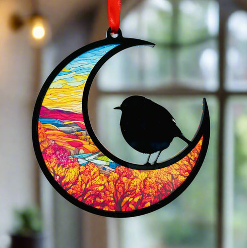 Robin Moon Suncatcher